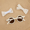 New Arrive Two Tone Leopard Sunglasses With Cotton Lace Clip Set  DP119