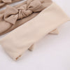 Beige Ribbed Bow Headband KK174