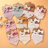 3Pcs/Set Muslin Cotton Baby Bib Headband