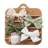 5Pcs/Set Bow Nylon Baby Headband