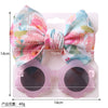 2Pcs/Set Flower Sunglasses Bullet Nylon Hair Band