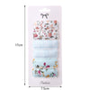 Cute Sweet Floral Color Embroidered Square Snap Clip for Baby PP164