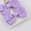 2Pcs/Set Candy Color Small Bow Ribbon Baby Hairclips PP192