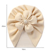 Faux Cashmere Pearl Flower Bow Newbron Baby Turban  SS115