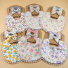 Cotton Linen Baby Bibs Nylon Band