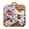 5Pcs/Set Bow Nylon Baby Headband