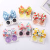 2Pcs/Set Flower Sunglasses Bullet Nylon Hair Band