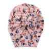 Flower Print baby Turban Hats