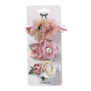 3Pcs/Set Artificial Flower Baby Girl Hair Clips