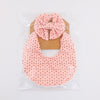 2Pcs/Set Sweet Bow Flower Headband With Printed Bib Set DP091