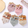 3Pcs/Set Muslin Cotton Baby Bib Headband