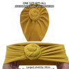 Snail Cotton Ribbed Baby Turban Hat