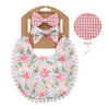 Cotton Linen Baby Bibs Nylon Band