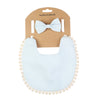 2Pcs/Lot Bamboo Cotton Baby Bib&Headband