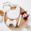 4Pcs/Box Baby Bib Pacifier Chain Headband