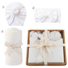 3Pcs/Box Cotton Baby Hat Headband Swaddle