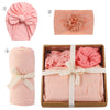 3Pcs/Box Cotton Baby Hat Headband Swaddle