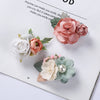 3Pcs/Set Artificial Flower Baby Girl Hair Clips