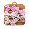 5Pcs/Set Bow Nylon Baby Headband