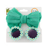 2Pcs/Set Daisy Flower Sunglasses With Elastic Nylon Baby Headband DP074