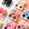 2Pcs/Set Solid Color Baby Sun Glasses Puff Bow Headband Set DP076