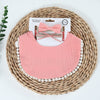 3Pcs/Set Muslin Cotton Solid Color Baby Bib Elastic Headband Set DP090