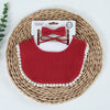 3Pcs/Set Muslin Cotton Solid Color Baby Bib Elastic Headband Set DP090