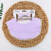 3Pcs/Set Muslin Cotton Solid Color Baby Bib Elastic Headband Set DP090