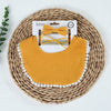 3Pcs/Set Muslin Cotton Solid Color Baby Bib Elastic Headband Set DP090