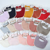 3Pcs/Set Muslin Cotton Solid Color Baby Bib Elastic Headband Set DP090