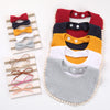 3Pcs/Set Muslin Cotton Solid Color Baby Bib Elastic Headband Set DP090