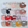 3Pcs/Set Muslin Cotton Solid Color Baby Bib Elastic Headband Set DP090