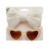 New Heart Shape Sunglass with Swiss Dots Headband Set  DP116