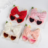 New Heart Shape Sunglass with Swiss Dots Headband Set  DP116