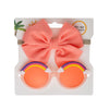 Rainbow Kids Sunglasses With Big Bow Baby Headband Set DP117