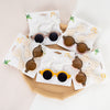 New Arrive Two Tone Leopard Sunglasses With Cotton Lace Clip Set  DP119