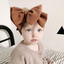 Solid Fabric Flower Leopard Print Bow Headband