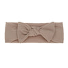 Beige Ribbed Bow Headband KK174