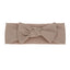 Beige Ribbed Bow Headband KK174