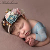 Nylon Floral Pearl Newborns Infant Headband