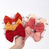 3Pcs/Set Solid Bow Knot Elastic Nylon Hair Bands