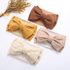 Solid Faux Cashmere Turban Bow Headband