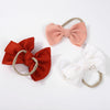 3Pcs/Set Solid Bow Knot Elastic Nylon Hair Bands