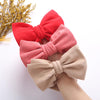 Solid Faux Cashmere Turban Bow Headband