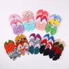 5Pcs/Set Solid Leopard Print Hair Bow Knot Clips