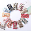 Flower Print Chiffon Big Bowknot Headwraps