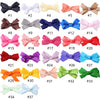 Solid Color Grosgrain Ribbon Bowknot Hair Clips For Cute Girls PP159