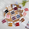 2Pcs/Set Solid Color Faux Cashmere Oval Snap Clip Kids Hair Clip PP179