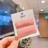 2Pcs/Card Faux cashmere rectangular Snap Clip for Baby Girls PP180