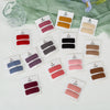 2Pcs/Card Faux cashmere rectangular Snap Clip for Baby Girls PP180